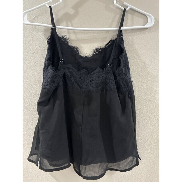 Abercrombie & Fitch Women's Black Lace Cami Tank Top size xxs simple - Picture 5 of 6